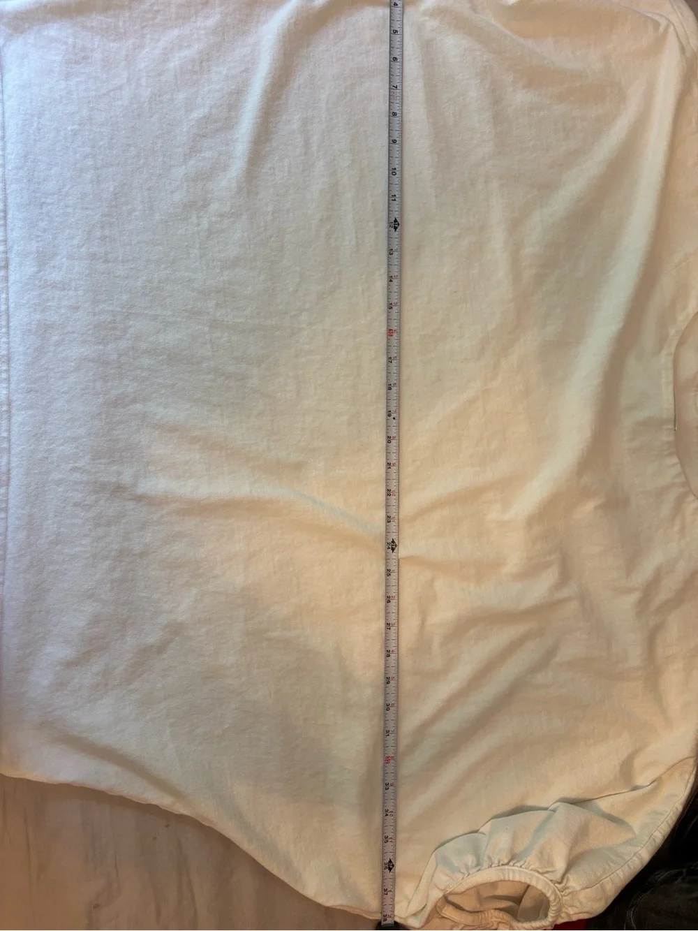 Bryn Walker White Balloon Sleeve Tunic Top Medium Made USA - Picture 8 of 9